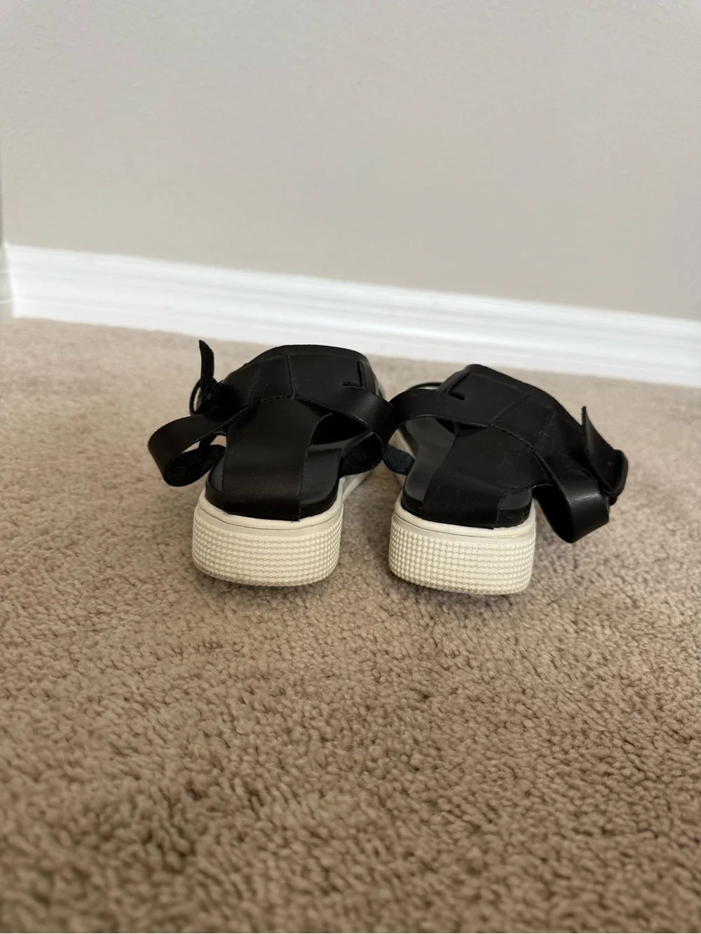 MIA Black Platform Sandals Size 7